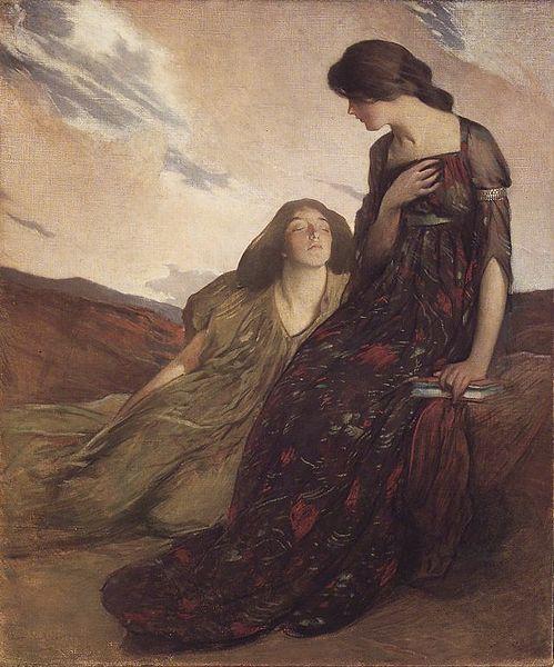 John White Alexander Memories oil painting image